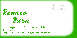 renato mura business card